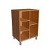 Gabinete de Banheiro Julia 1 PT Mel e Grafite