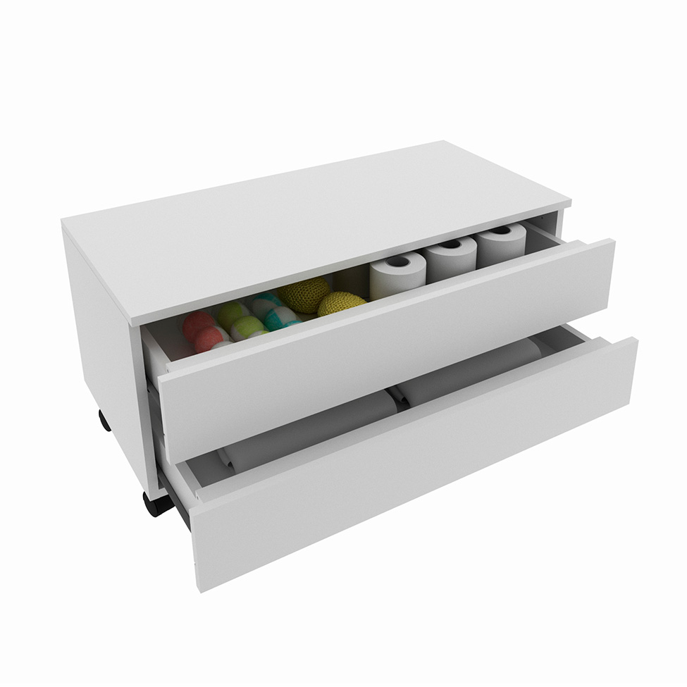 Gabinete de Banheiro Kane 2 GV Branco