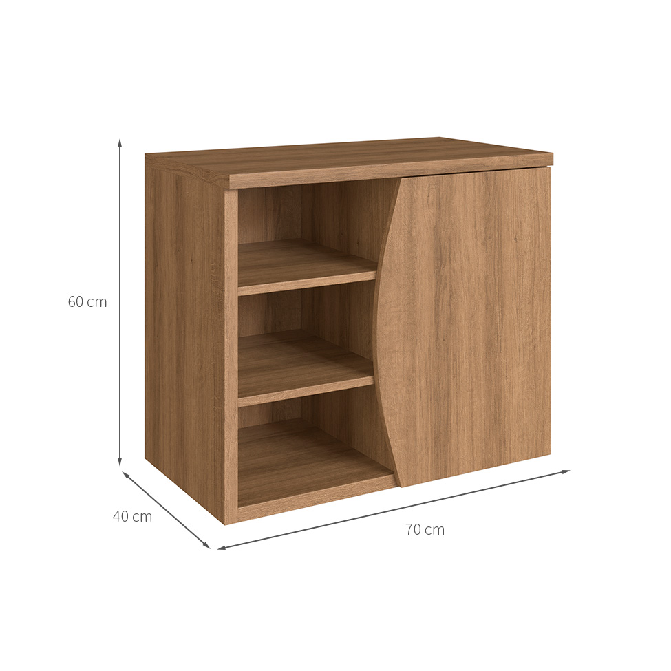 Gabinete de Banheiro Laura 1 PT Mel