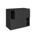 Gabinete de Banheiro Luiza 2 PT Grafite