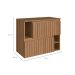 Gabinete de Banheiro Luiza 2 PT Mel