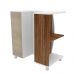 Gabinete de Banheiro Moab 1 PT Branco e Tannat