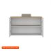Gabinete de Banheiro Nature 2 Portas Branco 110 cm