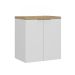 Gabinete de Banheiro Nature 2 Portas Branco 60 cm