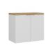 Gabinete de Banheiro Nature 2 Portas Branco 75 cm