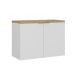 Gabinete de Banheiro Nature 2 Portas Branco 90 cm