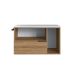Gabinete de Banheiro Pamplona 2 PT 1 GV Mel e Branco
