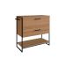 Gabinete de Banheiro Paricel 1 PT 1 GV Mel e Preto
