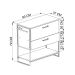 Gabinete de Banheiro Paricel 1 PT 1 GV Mel e Preto