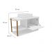 Gabinete de Banheiro Urban 1 PT Branco e Dourado