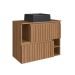 Gabinete de Banheiro com Cuba Luiza II 2 PT Mel