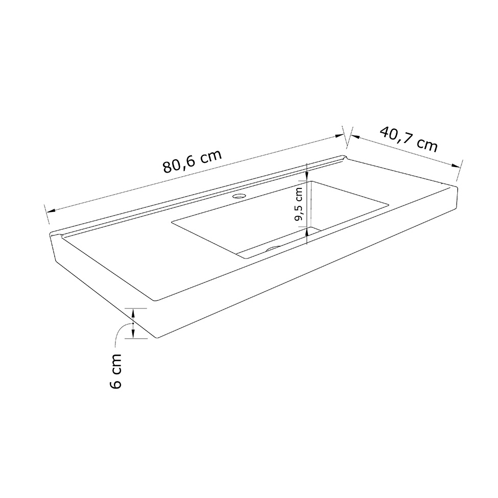 Gabinete de Banheiro com Pia Vittare I 2 Portas 3 Gavetas Carvalho e Verde