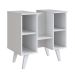 Gabinete de Banheiro de Coluna Slim 1 PT Branco