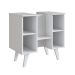 Gabinete de Banheiro de Coluna Slim 1 PT Branco e Montana