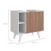 Gabinete de Banheiro de Coluna Slim 1 PT Branco e Montana