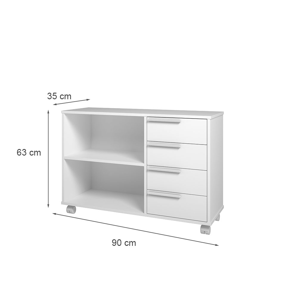 Gabinete para Banheiro Lavre 4 GV Branco