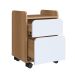 Gaveteiro Flexus 2 GV Hanover e Branco