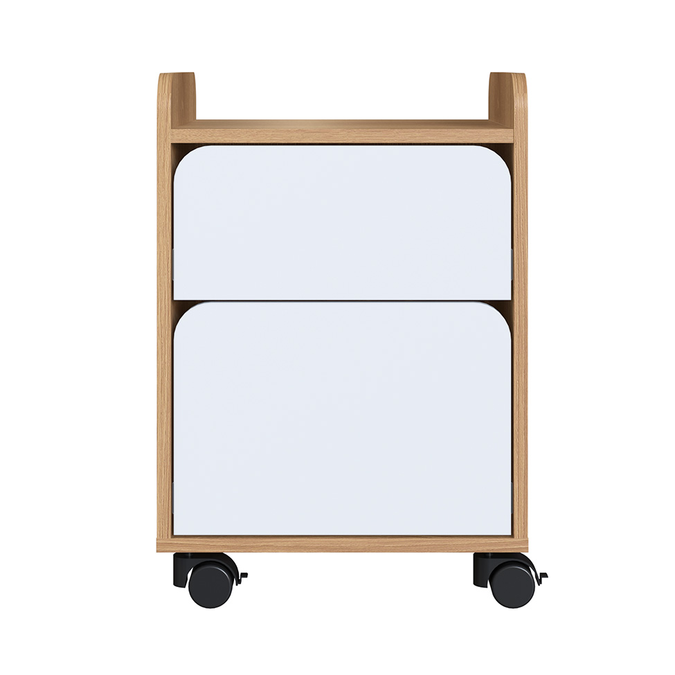 Gaveteiro Flexus 2 GV Hanover e Branco