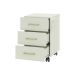 Gaveteiro Joá 100% MDF 3 Gavetas Off White e Gold