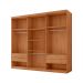 Guarda-Roupa Casal 100% MDF Bipartido Alonzo 6 Portas 4 Gavetas Naturale e Off White