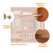 Guarda-Roupa Casal 100% MDF Bipartido Alonzo 6 Portas 4 Gavetas Naturale e Off White