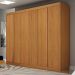 Guarda-Roupa Casal 100% MDF Braga New 6 Portas 6 Gavetas Cinamomo
