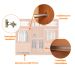 Guarda-Roupa Casal 100% MDF Pulse Gold 6 Portas 6 Gavetas Naturale e Off White