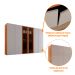 Guarda-Roupa Casal 100% MDF Pulse Gold 6 Portas 6 Gavetas Naturale e Off White