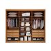 Guarda-Roupa Casal 100% MDF Ripado Braga New 6 Portas 6 Gavetas Cinamomo