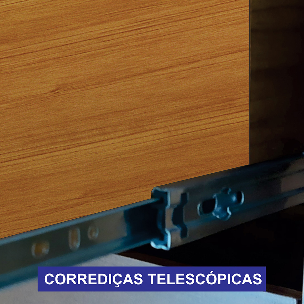 Guarda-Roupa Casal 100% MDF Ripado Braga New 6 Portas 6 Gavetas Cinamomo