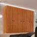 Guarda-Roupa Casal 100% MDF Spazio 6 Portas 6 Gavetas Naturale