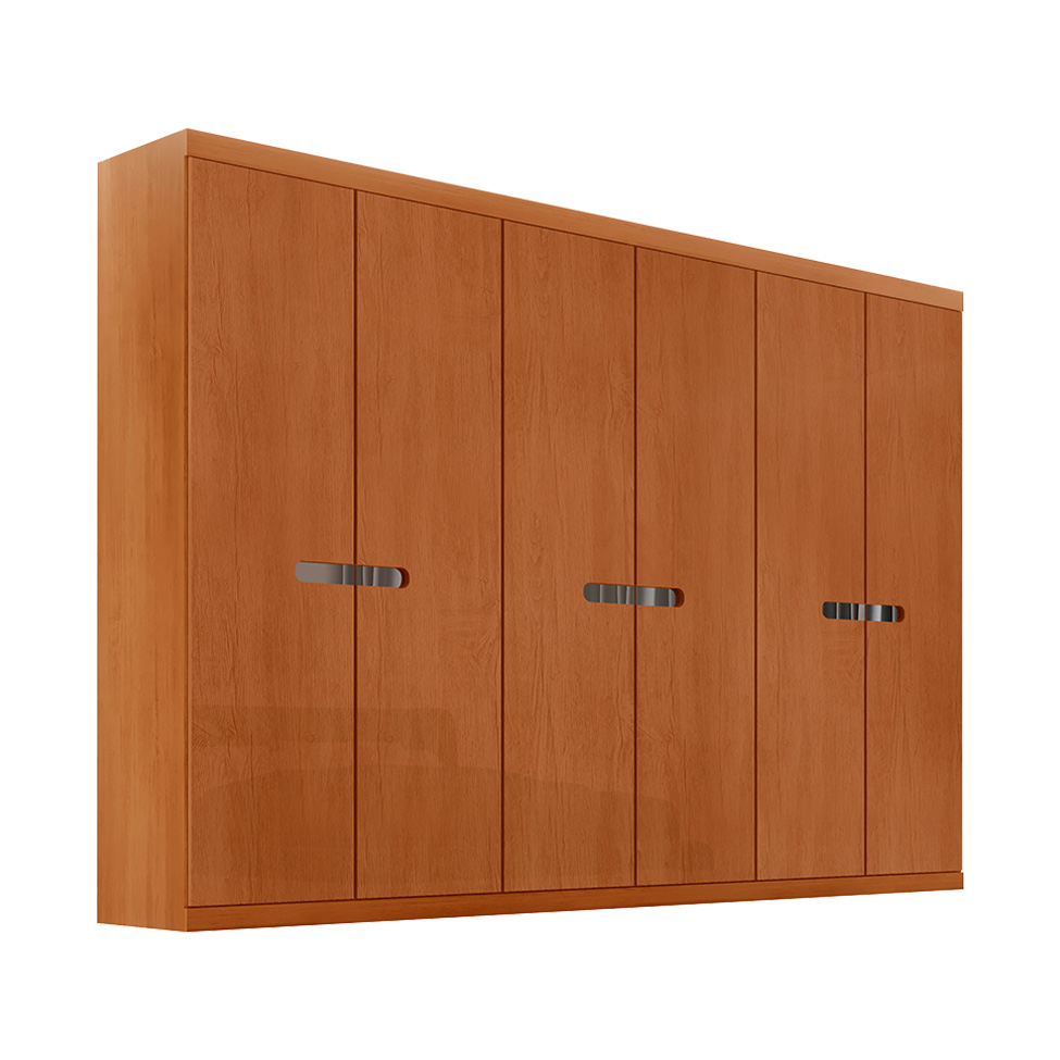 Guarda-Roupa Casal 100% MDF Spazio 6 Portas 6 Gavetas Naturale