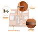 Guarda-Roupa Casal 100% MDF Spazio 6 Portas 6 Gavetas Naturale e Off White