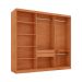 Guarda-Roupa Casal 100% MDF Urban 6 Portas 2 Gavetas Naturale e Off White
