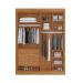 Guarda-Roupa Casal 100% MDF com Espelho Chicago 2 Portas 4 Gavetas Cinamomo