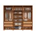 Guarda-Roupa Casal Afrodite 100% MDF 6 Portas 2 Gavetas Off White e Freijó