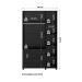 Guarda-Roupa Casal Allen 3 Portas 4 Gavetas Preto