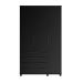 Guarda-Roupa Casal Allen 3 Portas 4 Gavetas Preto