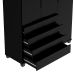 Guarda-Roupa Casal Allen 3 Portas 4 Gavetas Preto