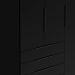 Guarda-Roupa Casal Allen 3 Portas 4 Gavetas Preto