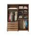 Guarda-Roupa Casal Allen 4 Portas 4 Gavetas Freijó