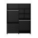 Guarda-Roupa Casal Allen 4 Portas 4 Gavetas Preto