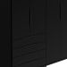 Guarda-Roupa Casal Allen 4 Portas 4 Gavetas Preto