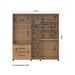 Guarda-Roupa Casal Allen 5 Portas 4 Gavetas Freijó