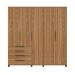 Guarda-Roupa Casal Allen 5 Portas 4 Gavetas Freijó