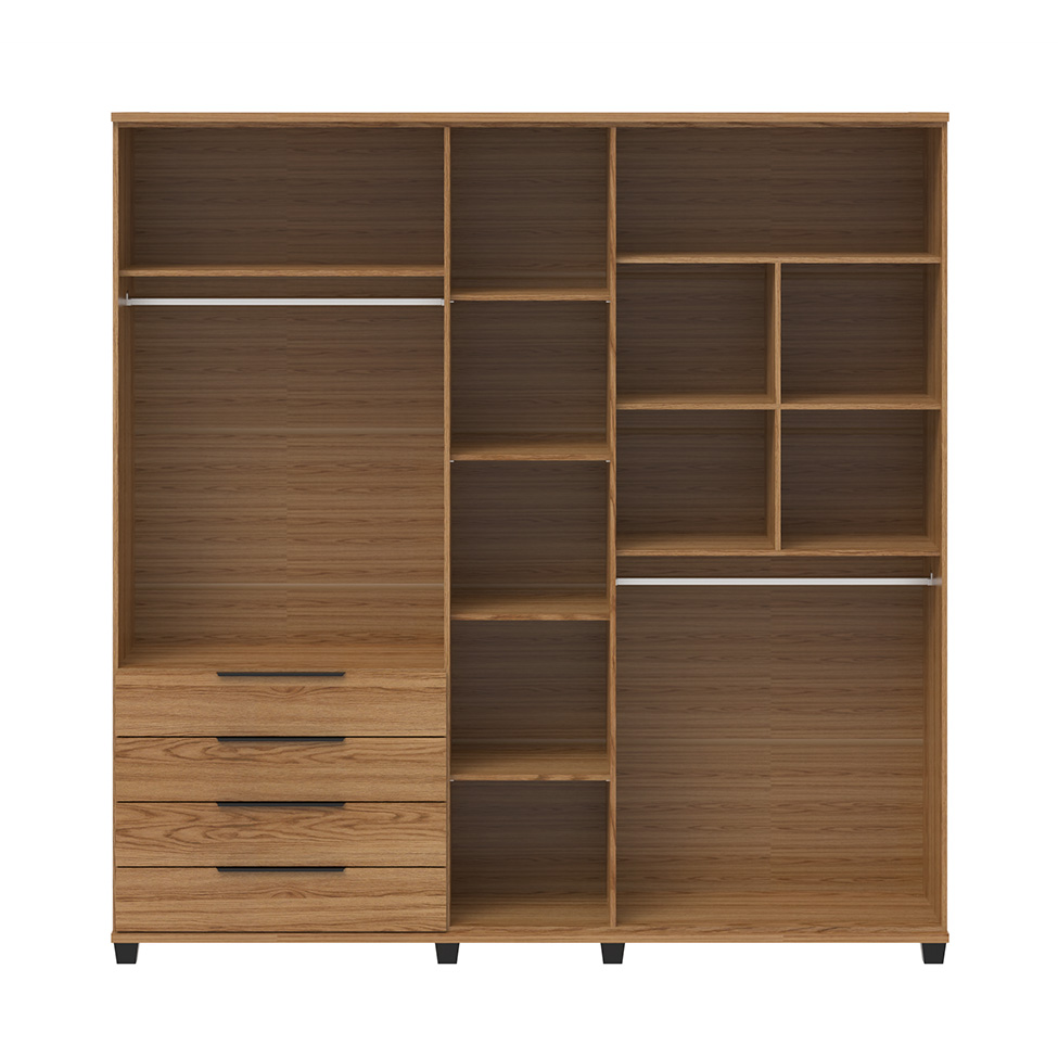 Guarda-Roupa Casal Allen 5 Portas 4 Gavetas Freijó