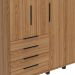 Guarda-Roupa Casal Allen 5 Portas 4 Gavetas Freijó