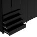 Guarda-Roupa Casal Allen 5 Portas 4 Gavetas Preto