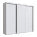 Guarda-Roupa Casal Alya 3 Portas 4 Gavetas Branco