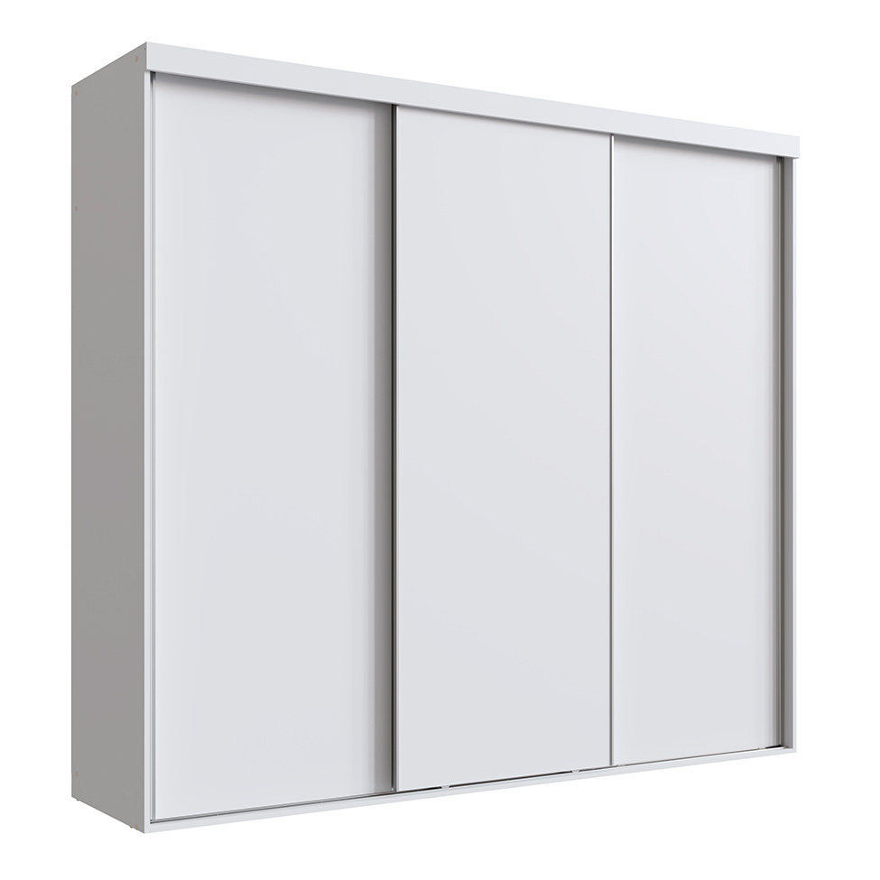 Guarda-Roupa Casal Alya 3 Portas 4 Gavetas Branco